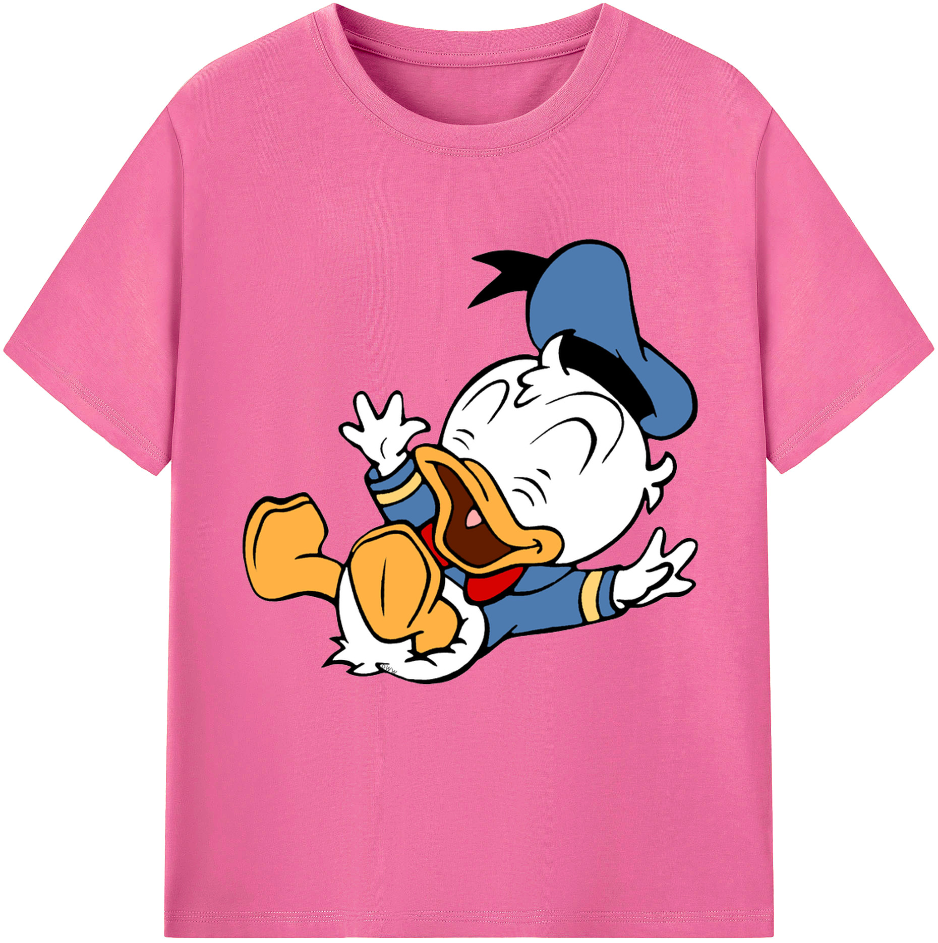 （画像用） ミッキーマウス Mickey Mouse レディースカジュアルプリントTシャツ（綿100％）